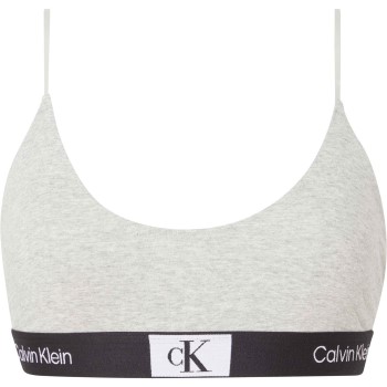 Bilde av Calvin Klein Bh Ck96 Unlined Bralette Lysgrå Bomull Medium Dame