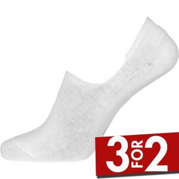 JBS Strømper 2P No Show Socks Hvid Str 40/47 Herre