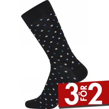 Alternativ bild 0 för JBS Strumpor Patterned Cotton Socks Svart/Marin/Vit Strl 40/47 Herr