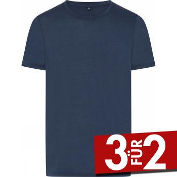 JBS of Denmark Wool T-shirt Marine Wolle XX-Large Herren