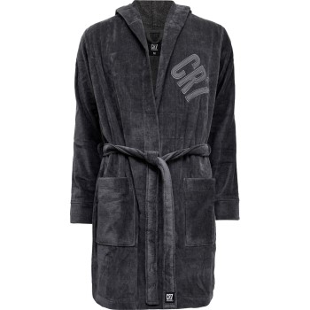 Bilde av Cr7 Cristiano Ronaldo Cotton Bathrobe Grå Bomull Medium Herre