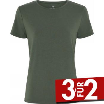 JBS of Denmark Basic Tee Bamboo Blend FSC Grün Small Damen