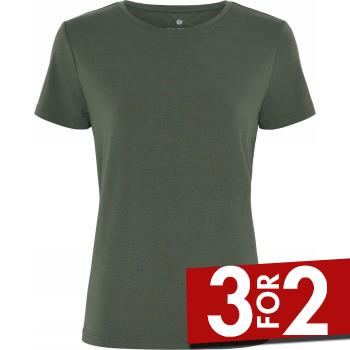 JBS of Denmark Basic Tee Bamboo Blend FSC Grønn Large Dame