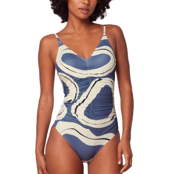 Bilde av Triumph Summer Allure Padded Swimsuit 01 Blå Mønster B 38 Dame