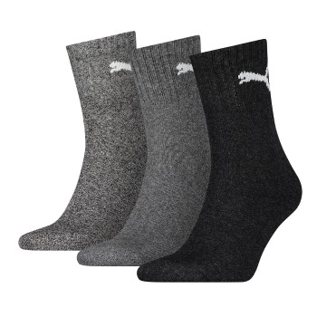 Bilde av Puma Strømper 3p Short Crew Unisex Socks Grå/svart Str 35/38