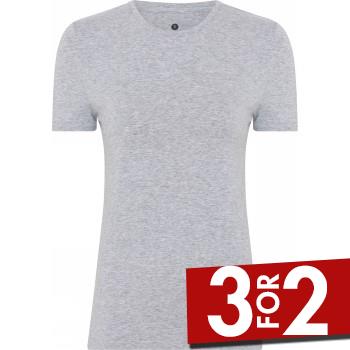 JBS of Denmark Bamboo Blend Slim Tee Lysgrå XX-Large Dame