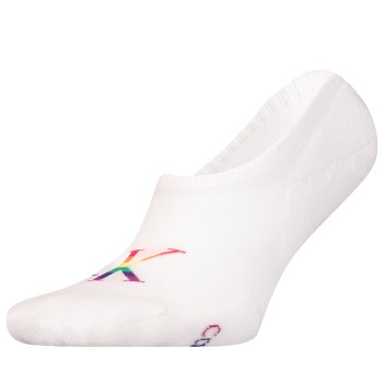Bilde av Calvin Klein Strømper Footie High Cut Pride Sock Hvit One Size