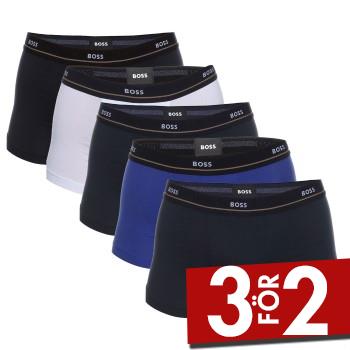 BOSS Kalsonger 5P Jersey Quality Cotton Mix Solid Cotton Trunks Flerf&auml;rgad bomull Small Herr