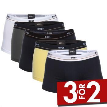 BOSS Kalsonger 5P Jersey Quality Cotton Mix Solid Cotton Trunks Flerf&auml;rgad-2 bomull Small Herr