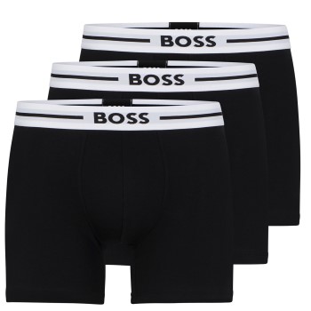 Bilde av Boss 3p Solid Cotton Bold Boxer Svart Bomull Small Herre