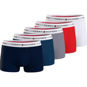 Tommy Hilfiger 5P Signature Cotton Essential Trunk Multi-colour-2 bomull Large Herre