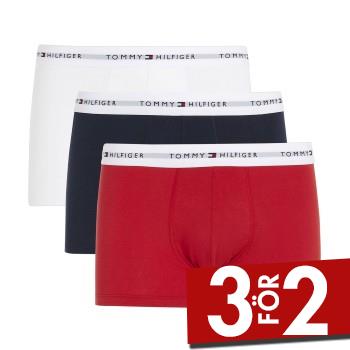 Tommy Hilfiger Kalsonger 3P Signature Essential Cotton Trunk R&ouml;d/Bl&aring; bomull Small Herr