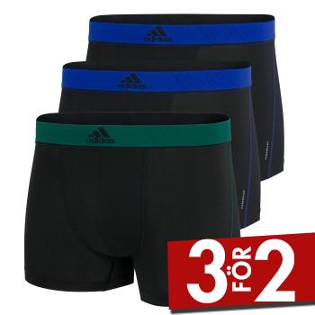 adidas Kalsonger 3P Sport Trunk Bl&aring;/Gr&ouml;n polyester Small Herr