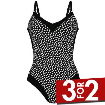 Rosa Faia Summer Dot Swimsuit Sort/Hvid E 46 Dame billede