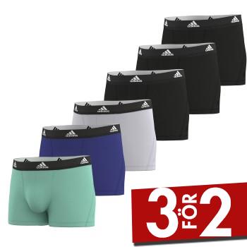 adidas Kalsonger 12P Active Flex Cotton Trunks Flerf&auml;rgad bomull Small Herr