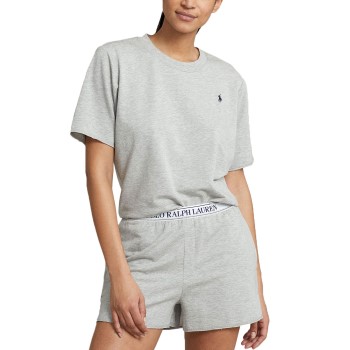 Bilde av Polo Ralph Lauren Short Sleeve Shirt And Short Set Grå X-large Dame