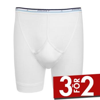 Jockey Kalsonger Cotton Midway Brief Vit bomull Small Herr