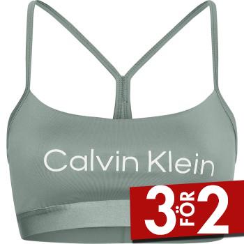 Calvin Klein BH Sport Essentials Low Support Bra Bl&aring; polyester Small Dam