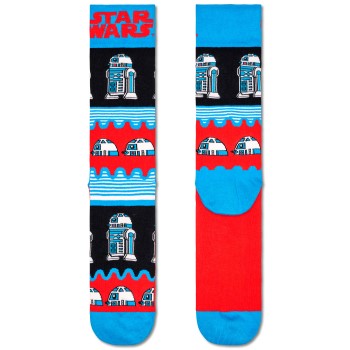 Bilde av Happy Sock Star Wars R2-d2 Sock Strømper Turkis Bomull Str 36/40