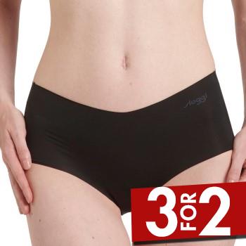 Sloggi Trusser 2P ZERO Microfibre 2.0 Shorts Sort X-Small Dame