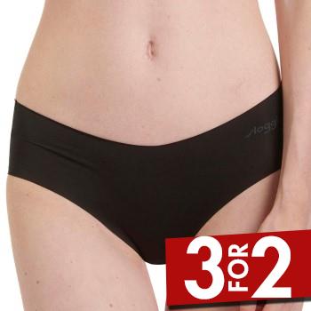 Sloggi Trusser 2P ZERO Microfibre 2.0 Hipster Sort X-Small Dame