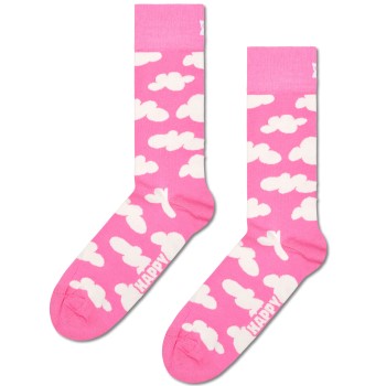 Bilde av Happy Sock Cloudy Pink Sock Strømper Rosa Mønster Bomull Str 36/40