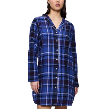 Triumph Boyfriend NDW X Checks Mörkblå bomull 46 Dam | apparel & accessories - clothing - sleepwear & loungewear - nightgowns | ModeLejon