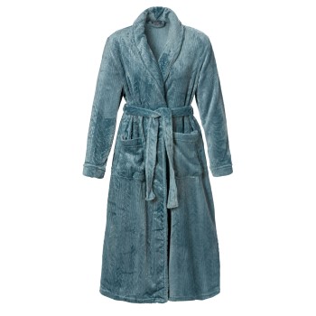 Bilde av Trofe Braid Fleece Robe Turkis Polyester Medium Dame