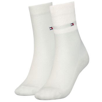 Tommy Hilfiger Strømper 2P Women Gifting Boucle Stripe Sock Hvit Str 35/38 Dame