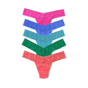 5-Pack Hanky Panky Signature Lace Low Rise Thong