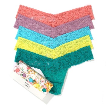 Hanky Panky Trosor 5P Signature Lace Low Rise Thong Flerfärgad-2 nylon One Size Dam | apparel & accessories - clothing - underwear & socks | ModeLejon