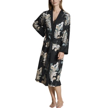 Bilde av Calida Favourite Seduction Kimono Svart Blomstre X-small Dame