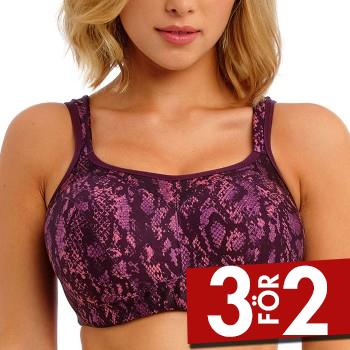 Freya BH High Octane Underwired Sports Bra Plommon D 80 Dam