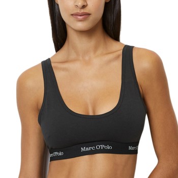 Marc O Polo Scoop Neck Bralette BH Svart bomull Large Dame