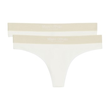 Marc O Polo Casual Thong Truser 2P Hvit bomull Large Dame