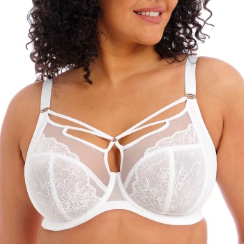 Elomi BH Brianna Underwire Plunge Bra Hvit J 85 Dame