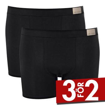 Sloggi Kalsonger 2P Men GO Natural Short Svart bomull Small Herr