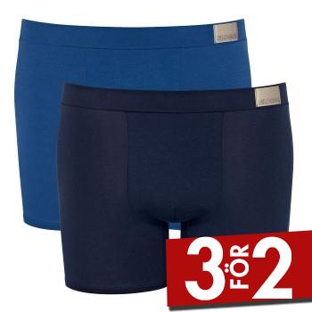Sloggi Kalsonger 2P Men GO Natural Short Bl&aring; bomull Small Herr