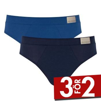 Sloggi Kalsonger 2P For Men GO Natural Brief Bl&aring; bomull Small Herr