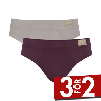 Sloggi Kalsonger 2P For Men GO Natural Brief Flerf&auml;rgad-2 bomull Small Herr