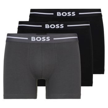 Bilde av Boss 3p Boxer Bold Brief Svart/grå Bomull Large Herre