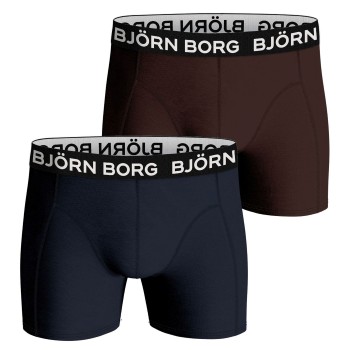 Bjorn Borg Bamboo Cotton Blend Boxer Kalsonger 2P Blå/Brun Small Herr