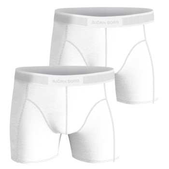 Bilde av Bjorn Borg Premium Cotton Stretch Boxer 1298 2p Hvit Bomull Small Herre