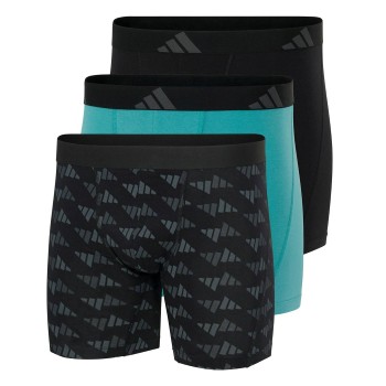 adidas Kalsonger 3P Active Flex Cotton Boxer Brief Svart/Grå bomull Small Herr