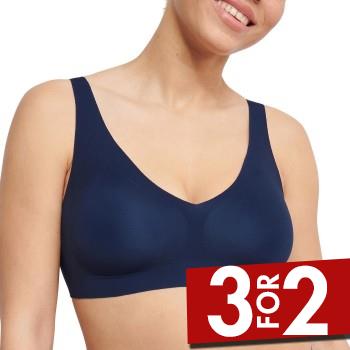 Sloggi BH ZERO Feel 2 0 Bralette Marineblå X-Small Dame billede