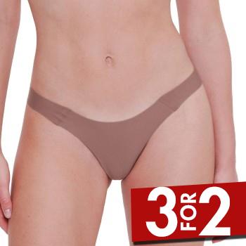 Sloggi Trusser ZERO Feel 2 0 Tiny Tanga Brun Large Dame billede