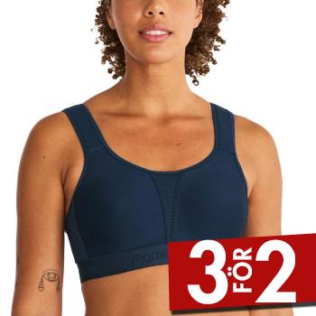 Swegmark BH Kimberly Iconic Moulded Cups Sports Bra Marin polyamid B 70 Dam
