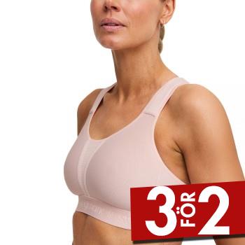 Swegmark BH Kimberly Iconic Moulded Cups Sports Bra Ljusrosa polyamid B 70 Dam
