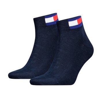 Bilde av Tommy Men Uni Flag Quarter Sock Strømper 2p Marine Str 35/38 Herre