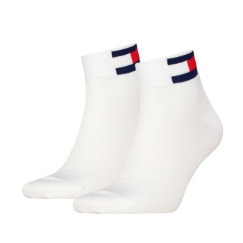 Bilde av Tommy Men Uni Flag Quarter Sock Strømper 2p Hvit Str 35/38 Herre